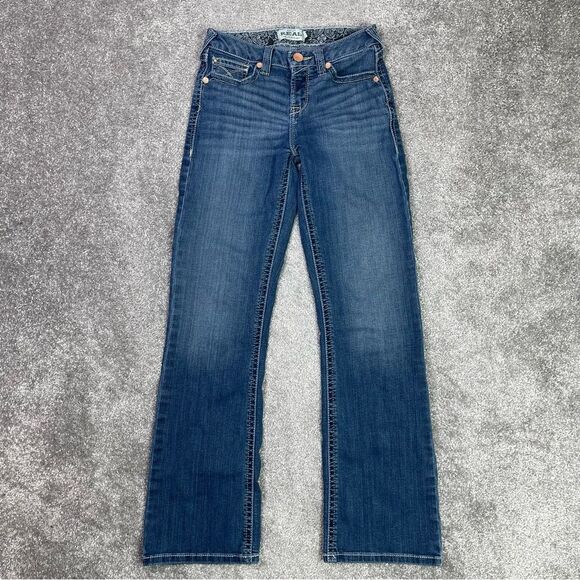 Ariat Other - Ariat Jeans Girl's 14 Blue Bootcut Low Rise Dark Denim Western Rodeo Cowgirl